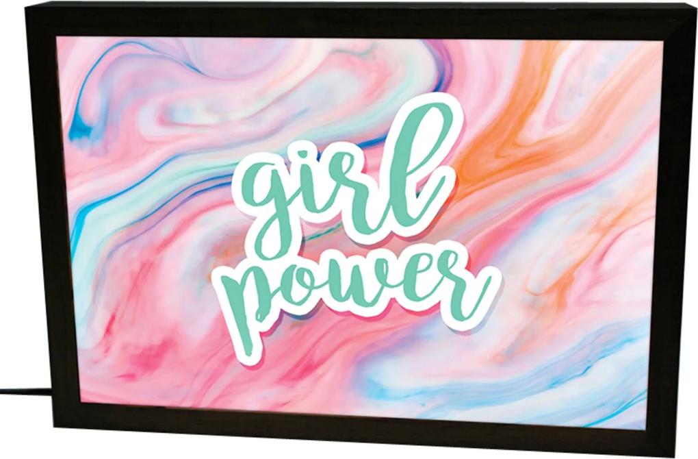 Luminária Prolab Gift LightBox Girl Power Preta