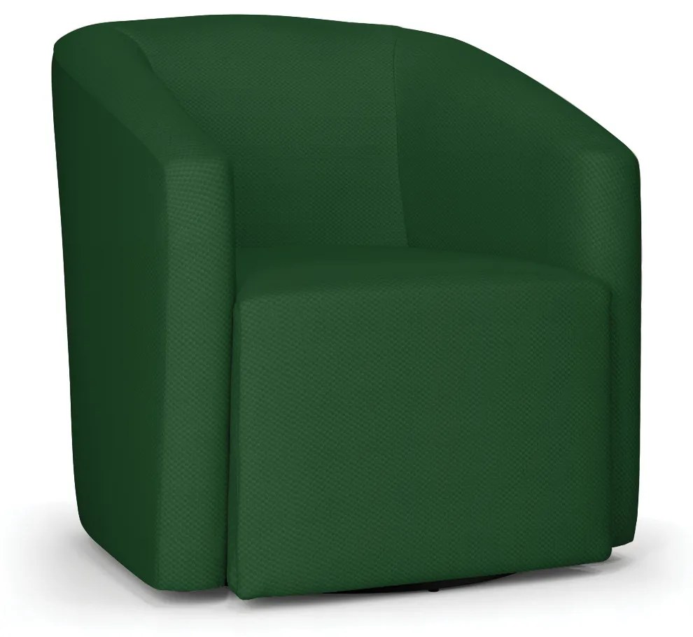 Poltrona Stella Max Veludo Luxo Base Giratória - D'Rossi - A136 Verde