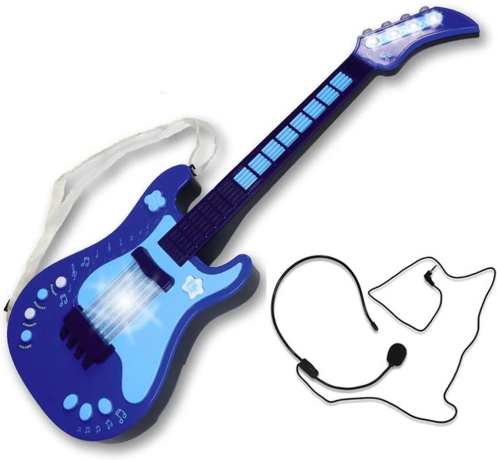 Guitarra Eletrônica Infantil - Azul - Unik Toys