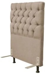 Cabeceira Cama Box Solteiro 90cm Cristal Linho Bege - MV Estofados