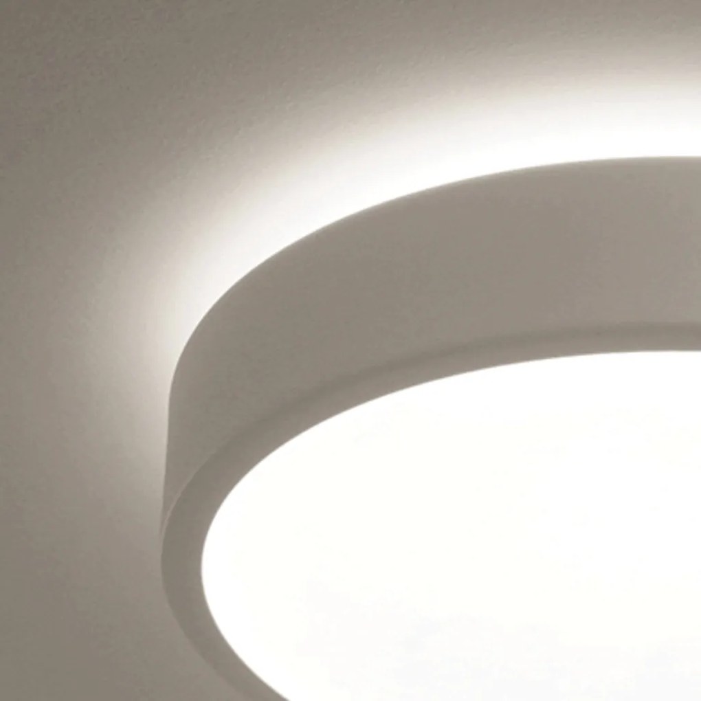 Plafon Luna Redondo Ø42X7Cm Led 32W Bivolt - Usina 19660/42 (ND-B - Nude Brilho, 3000k)