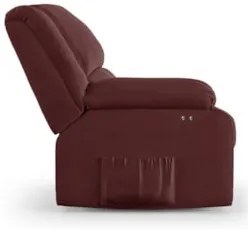 Poltrona do Papai Reclinável Pietra Power Touch Massagem FH9 Veludo Vi