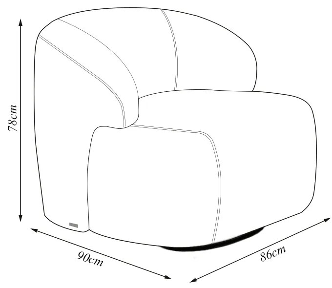 Kit 2 Poltronas Decorativas Charlote Sala de Estar Base Giratória em Aço Bouclê Cinza G88 - Gran Belo