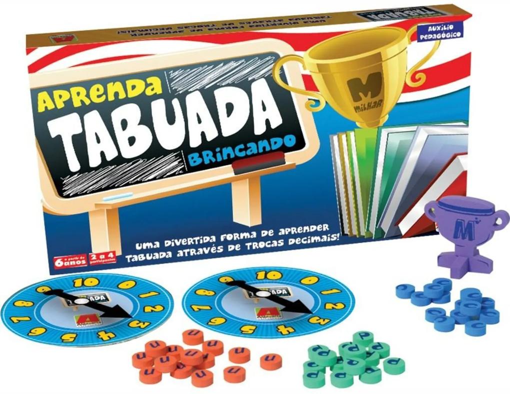 Jogo Algazarra Aprenda a Tabuada Brincando Multicolorido