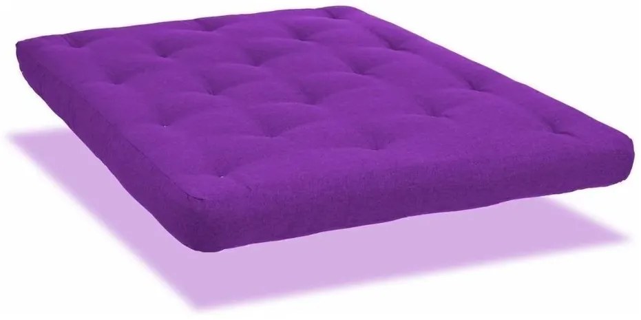 Colchonete Futon Dobravel Enrolavel 180X90X13Cm Orthovida (Roxo, Roxo)