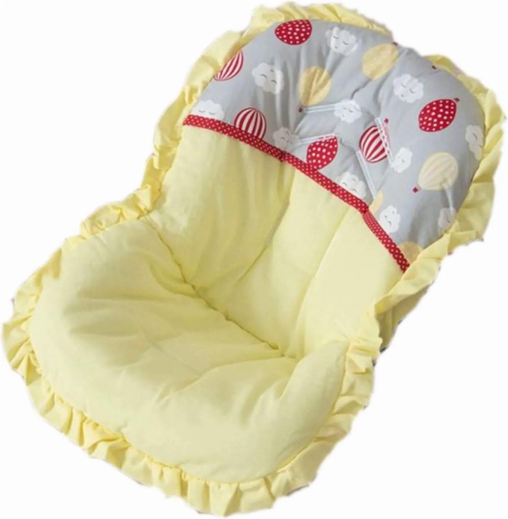 Capa de Bebê Conforto Balão Amarelo - 1 peça