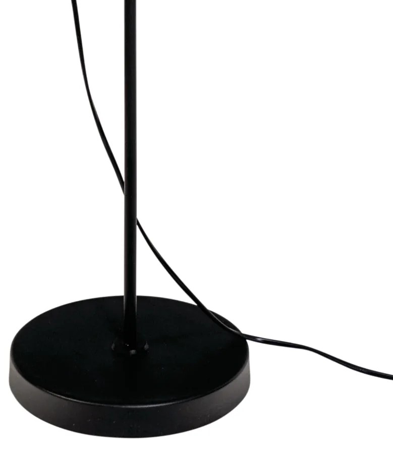 Luminária De Chão Dirham Regulável 24,5X28,9X155,5Cm 1Xg9 + 1Xmr16 Alu... (PT - Preto Texturizado, TRANSPARENTE)