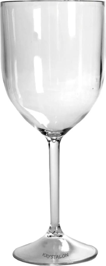 Taça Vinho Transparente de Acrílico