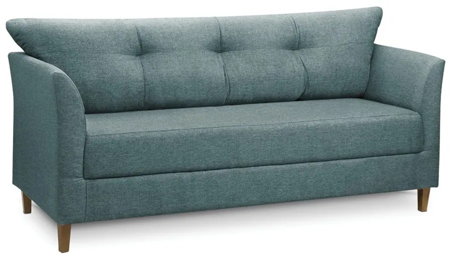 Sofá 3 Lugares Living para Sala Leblon 180cm Linho Azul E03 - D'Rossi