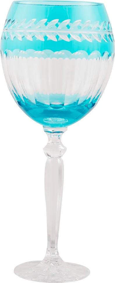 Taça de Cristal Lodz para Água de 500 ml - Azul Atenas