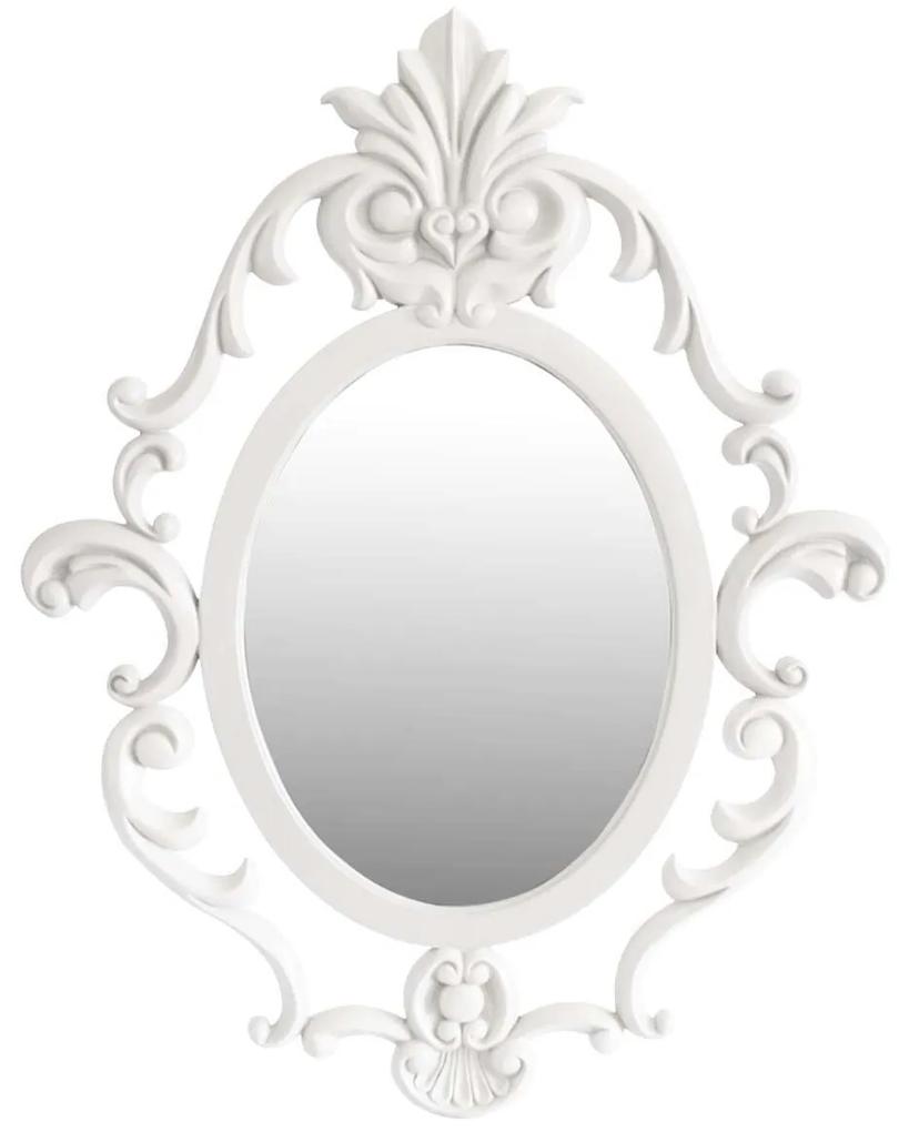 Espelho Oval Lavanda Arabesco - Branco  Kleiner Schein