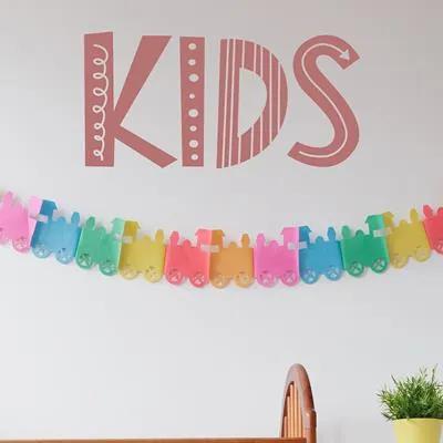 Adesivo Decorativo Kids Medidas 1,18X0,59 Metros (Crianças)