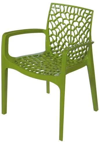 Cadeira Gruver com Braco Polipropileno Verde - 30479 Sun House
