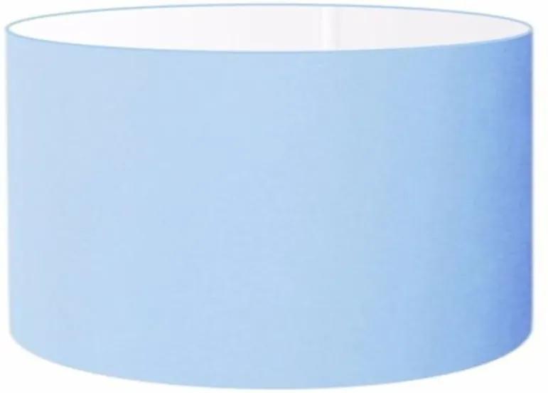 Cúpula Abajur e Luminária em Tecido Cilíndrica Vivare Cp-7026 Ø55x25cm - Bocal Nacional - Azul Bebê