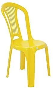 Cadeira Atlântida economy sem braços amarela Tramontina 92013000