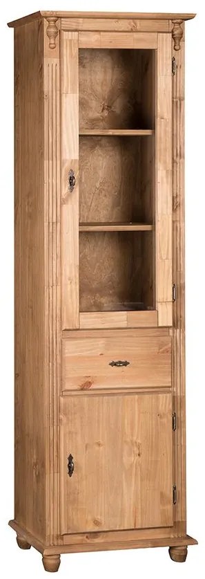 Torre com 1 Porta de Vidro e Gaveta - Wood Prime MY 907419