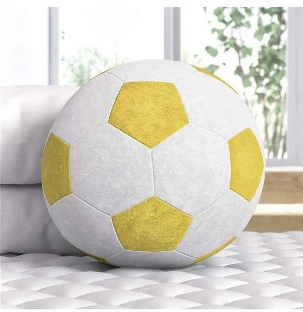 Bola de Futebol Plush Amarela 24cm Grão de Gente A