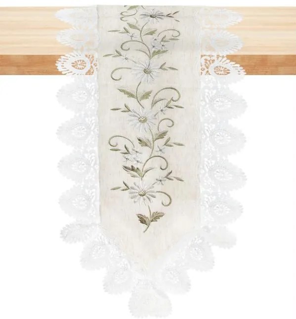 Caminho de Mesa Premium Dublin Jolitex Branco