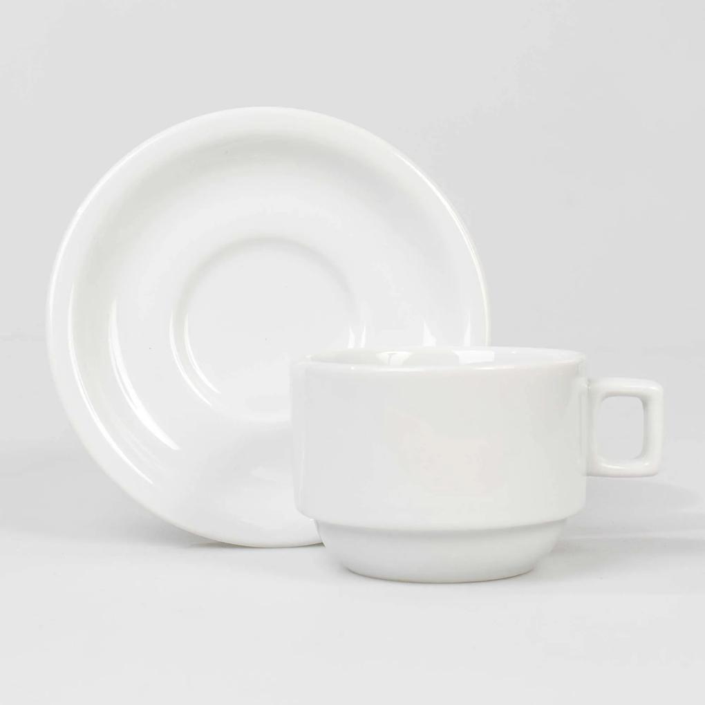 Xicara Chá c/ Pires Porcelana Schmidt - Mod. Protel
