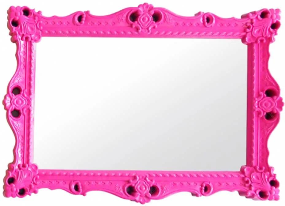Espelho Grand Chalet Pink em MDF - Urban - 103x73 cm