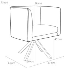 Kit 2 Poltronas Decorativas Base Giromad Madeira Betina C-303 Veludo V