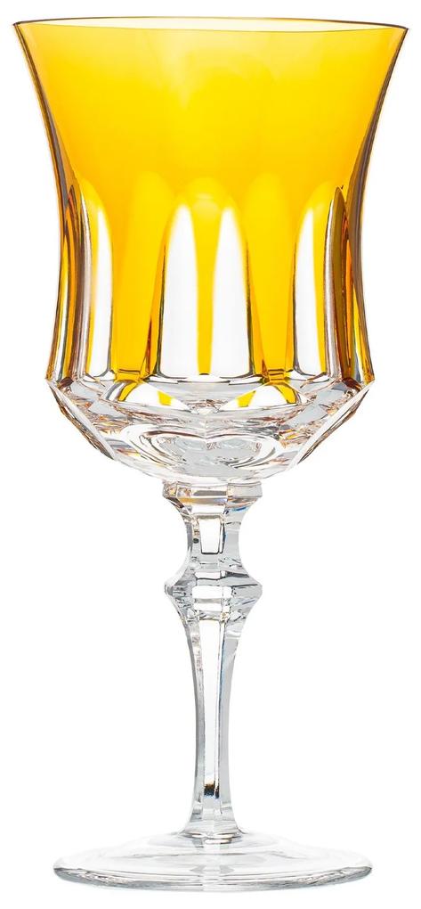 Taça de Cristal Lapidado p/ Vinho Branco 55 - Amarelo