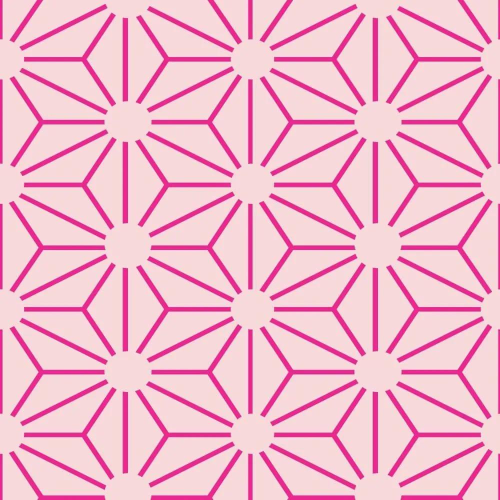 Papel de Parede Flor Line Pink