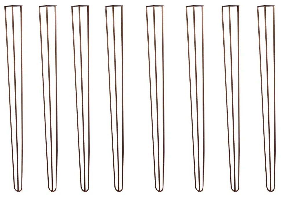 Kit 8 Pés de Metal 90 CM Hairpin Legs Aparador e Mesa de Canto Bronze G41