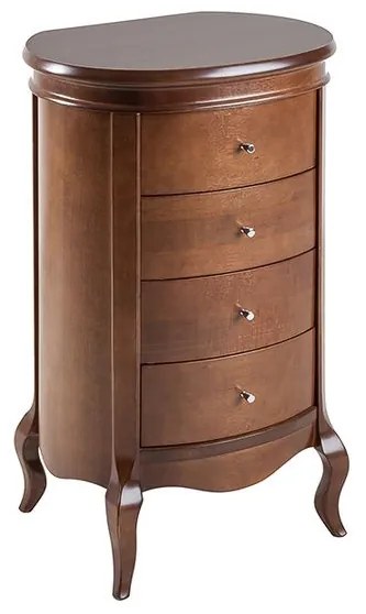 Barrica Clássica Paris 4 Gavetas Capuccino - Wood Prime SM 38779