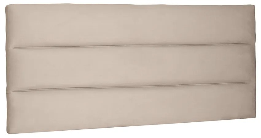 Cabeceira Painel La Italiana Para Cama Box Solteiro 90 cm Suede - D'Rossi - Bege