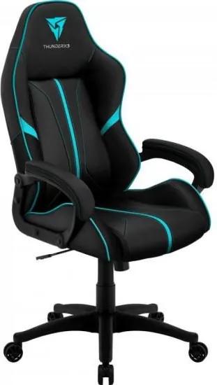 Cadeira Gamer Profissional AIR BC-1 EN61867 Preta/Ciano