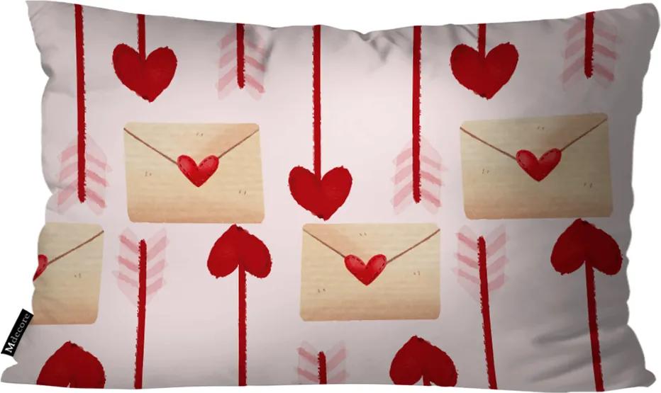 Almofada Retangular Envelope do Amor Rosa30x50cm