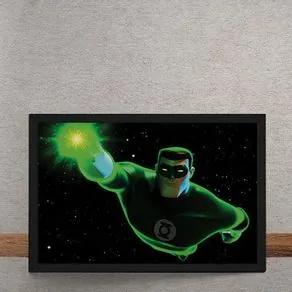 Quadro Decorativo Lanterna Verde Animated Series DC Comics 25x35