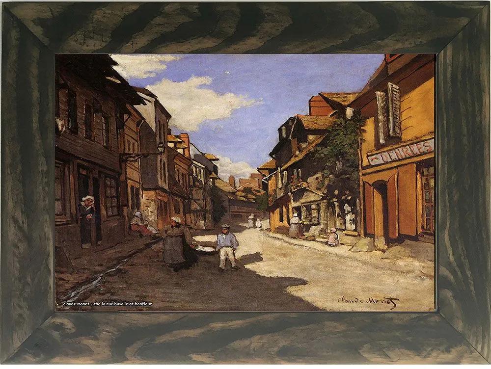 Quadro Decorativo A4 The La Rue Bavolle at Honfleur 2 - Claude Monet Cosi Dimora
