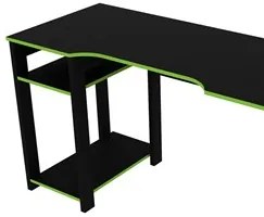 Mesa Para Computador Notebook Gamer ME4152 Preto/Verde - Tecno Mobili