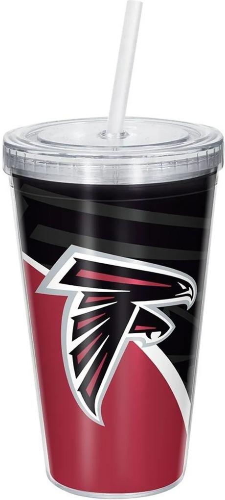 Copo Com Canudo Luxo NFL Atlanta Falcons