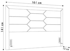 Cabeceira Cama Box Casal 140cm Texas P02 Veludo Bege - Mpozenato