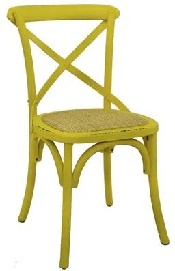 Cadeira Odense em Madeira Maciça - Multi Cores Amarelo