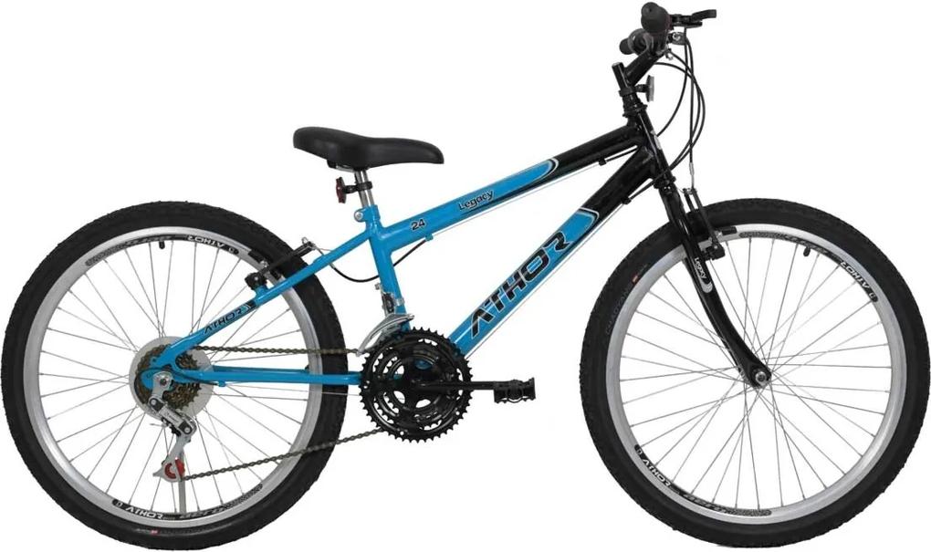 Bicicleta Aro 24 18M Legacy Azul Athor Bikes