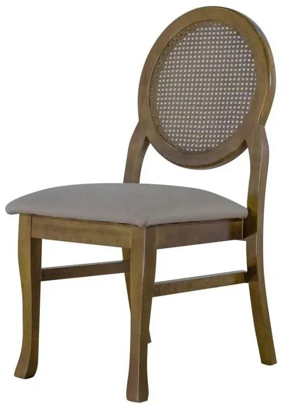 Cadeira De Jantar Medalhão Contemporânea - Wood Prime 16200 Liso