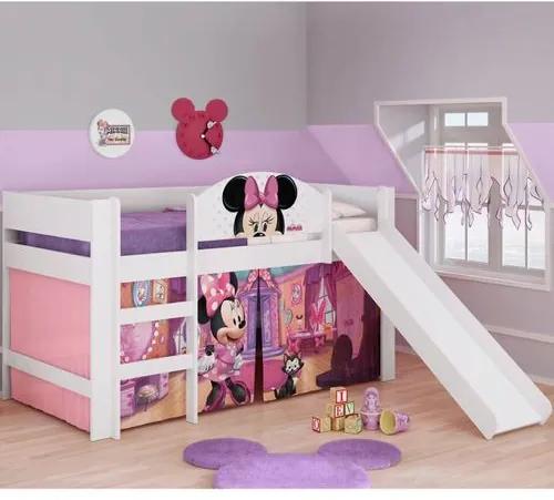 Cama Infantil com Escorregador Minnie Disney Play - Pura Magia