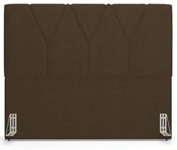 Cabeceira Cama Box Casal Queen 160cm Aura Suede W01 Marrom - Mpozenato