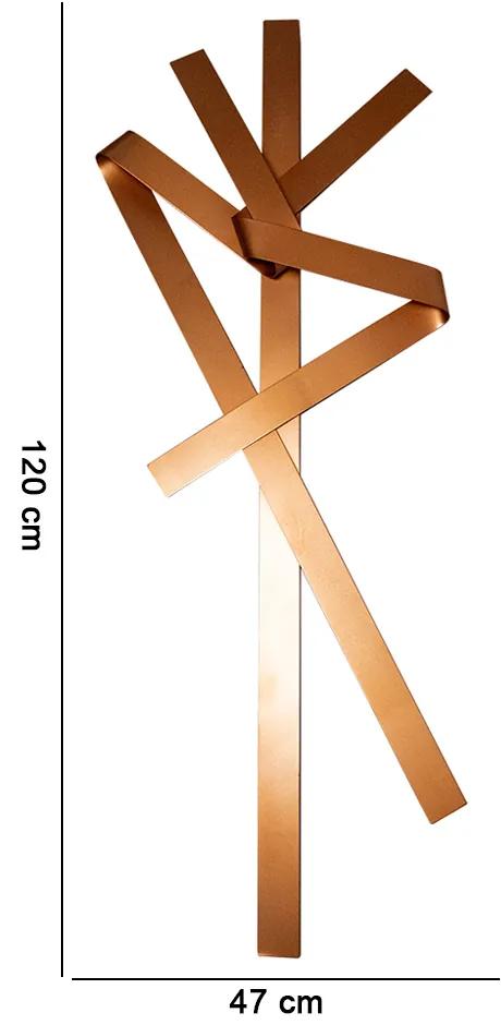 Escultura Decorativa Artesanal Vertical Cobre 1,20m - D'Rossi