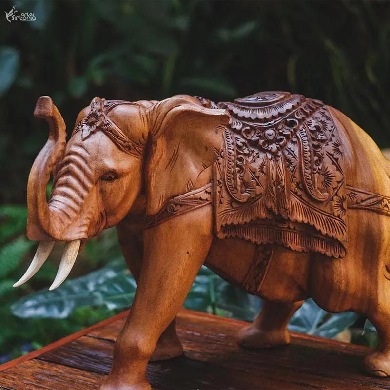 Elefante em Madeira 48cm | Bali