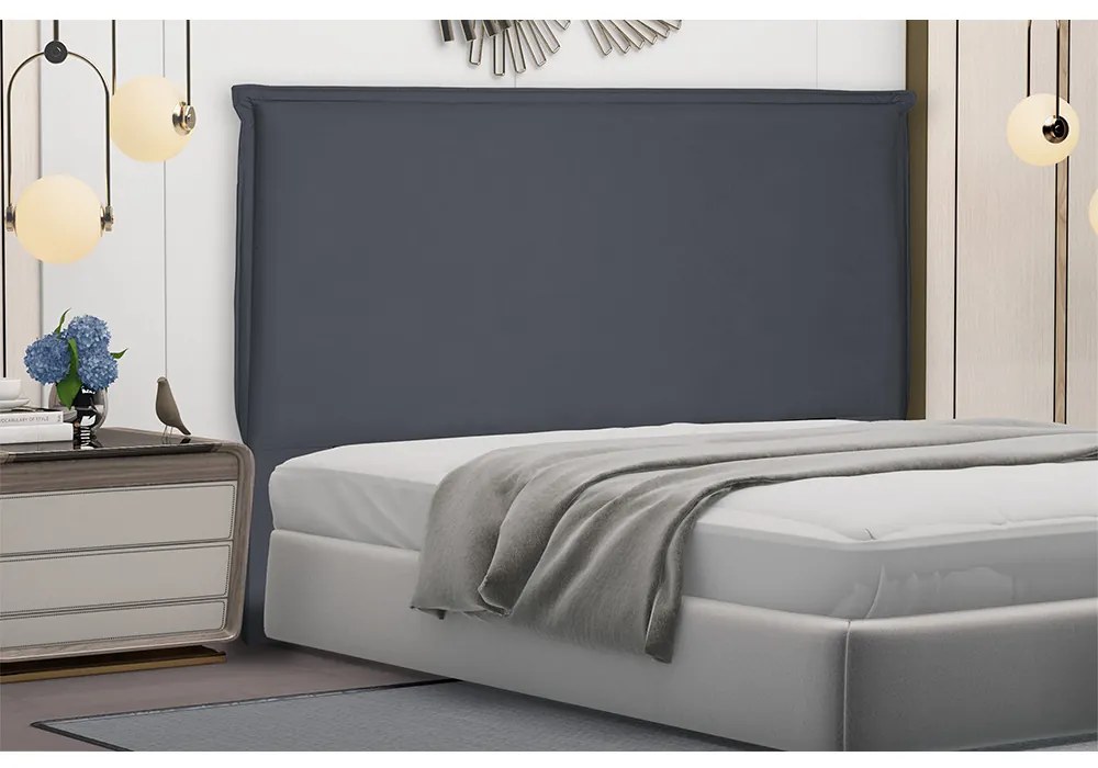 Cabeceira Garden Para Cama Box Queen 160 cm Suede Cinza - D'Rossi