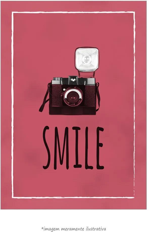 Poster Smile - Vermelho (20x30cm, Apenas Impressão)