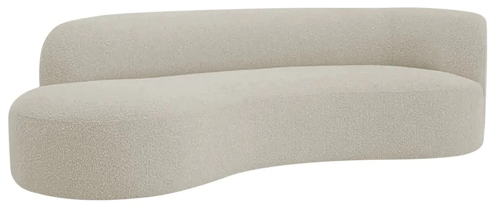 Divã Recamier Orgânico Tokyo 160cm Lado Esquerdo Linho - ADJ Decor