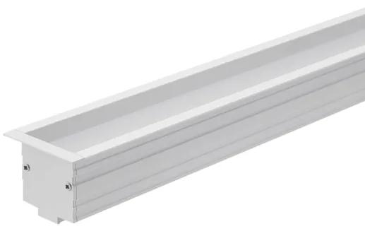 Perfil Led Embutir Aluminio Branco 46w 4000k 2m Archi