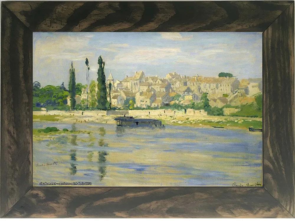 Quadro Decorativo A4 Carrieres Saint Denis 1872 - Claude Monet Cosi Dimora