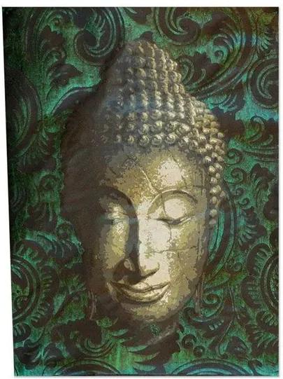 Tela Facial Buda Verde 40X30cm - Bali